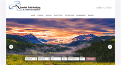 Desktop Screenshot of crestedbuttelodging.com
