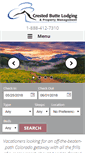 Mobile Screenshot of crestedbuttelodging.com